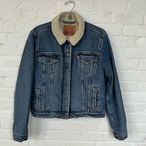 Levis shearling-lined denim jacket